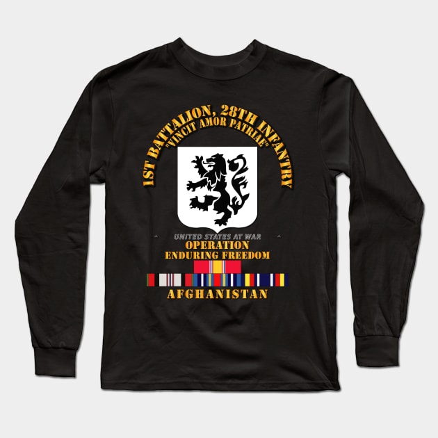 1st Bn, 28th Infantry - OEF - Afghanistan w SVC Long Sleeve T-Shirt by twix123844